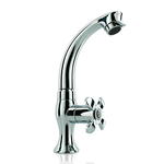 LLAVE SENCILLA MESON LAVAPLATOS EN ABS CROMADA MANIJA TIPO CRUCETA