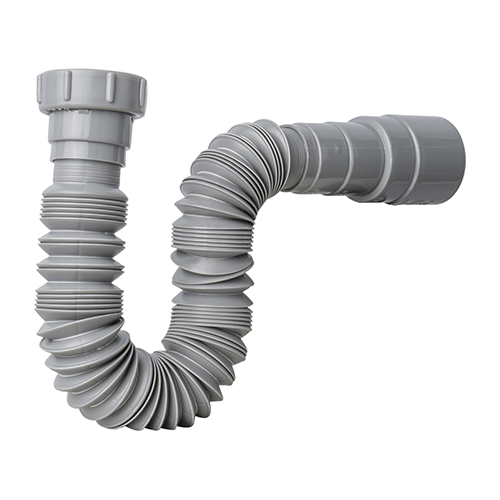 SIFON FLEXIBLE SENCILLO NACIONAL GRIS