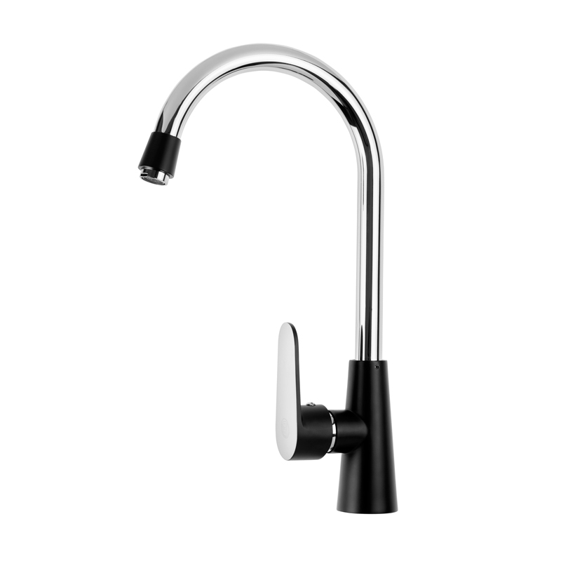 MEZCLADOR MONOCONTROL LAVAPLATOS EN ZINC  BASE EN COLOR NEGRO