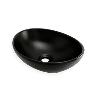 LAVAMANOS NEGRO OVALADO 41CMX33 5CMX14CM