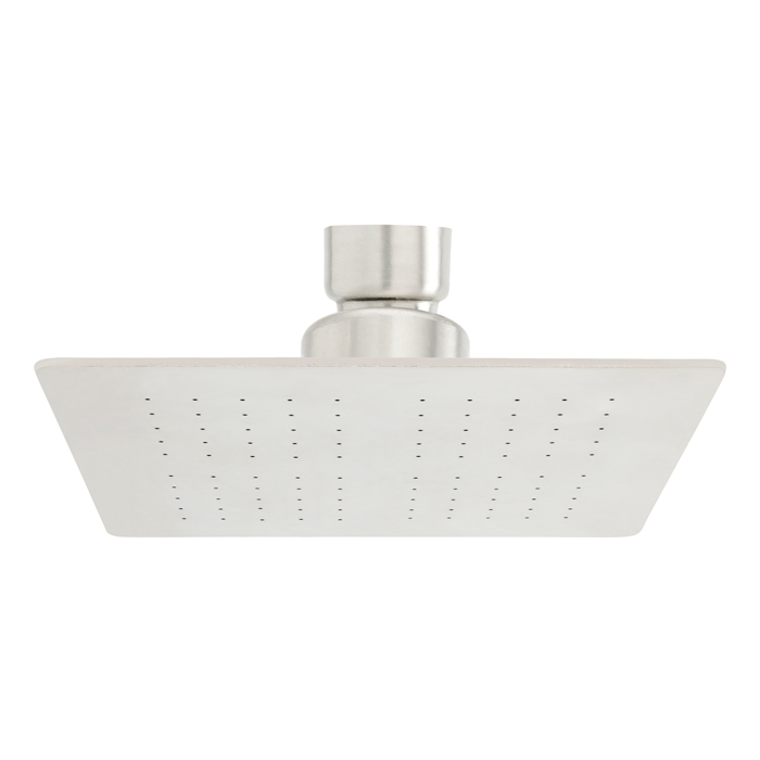 REGADERA CUADRADA PLANA DE 4  EN ACERO INOXIDABLE SATINADA