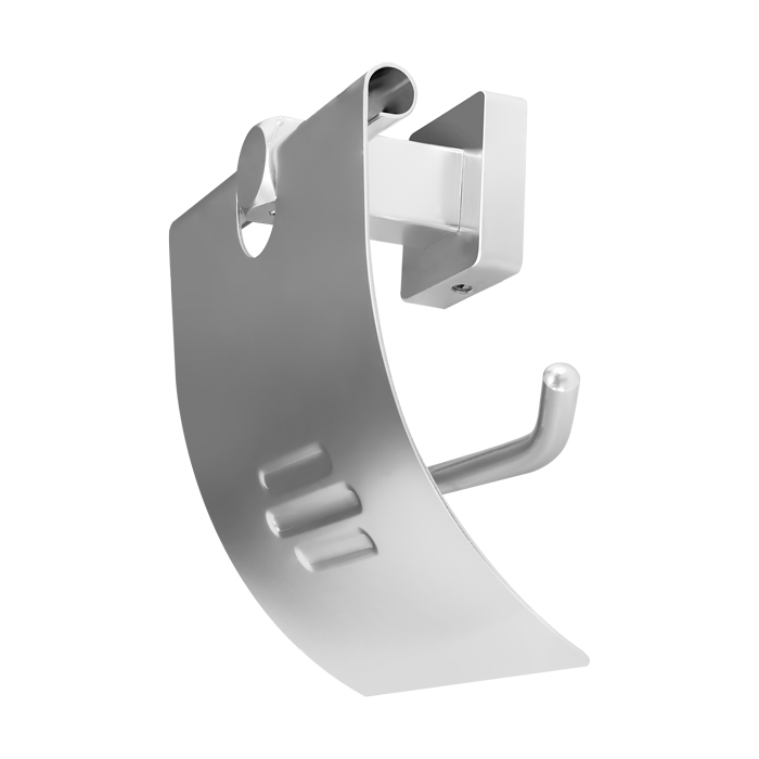 PORTA ROLLO BASE CUADRADA EN ALUMINIO