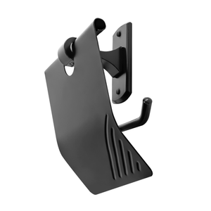 PORTA ROLLO BASE RECTANGULAR EN ALUMINIO COLOR NEGRO