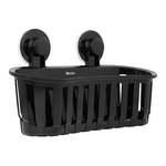 ORGANIZADOR DE BANO SENCILLO VENTOSA COLOR NEGRO