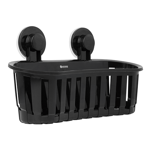 ORGANIZADOR DE BANO SENCILLO VENTOSA COLOR NEGRO