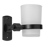 PORTA VASO EN ALUMINIO NEGRO BASE RECTANGULAR