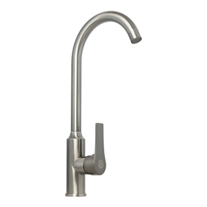 MEZCLADOR LAVAPLATOS EN ACERO INOXIDABLE 201 COLOR GUN GRAY MANIJA EN ZINC