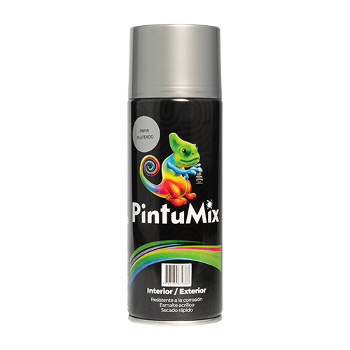 PINTURA EN AEROSOL PINTUMIX (DE 400 ML /280 GR/10 OZ)PLATEADO