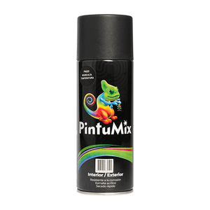 PINTURA EN AEROSOL PINTUMIX (DE 400 ML /280 GR/10 OZ) NEGRO ALTA TEMPERATURA