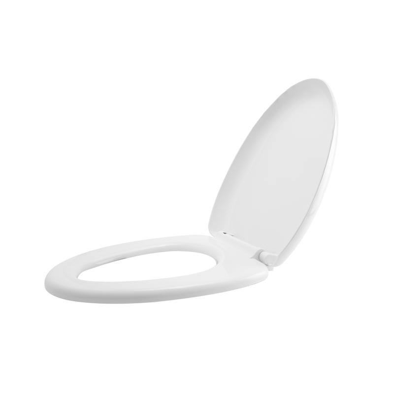 ASIENTO SANITARIO ALONGADO DE CAIDA LENTA BLANCO