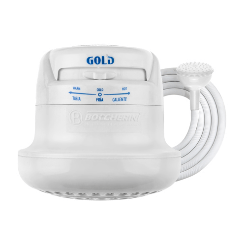 DUCHA GOLD BLANCA CON MINIDUCHA