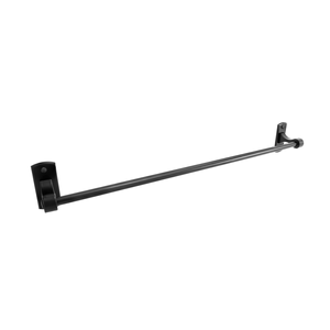 TOALLERO BARRA DE 60CM BASE RECTANGULAR EN ALUMINO COLOR NEGRO