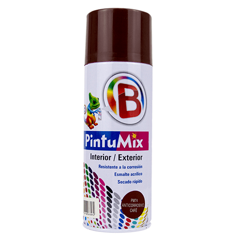PINTURA EN AEROSOL PINTUMIX (DE 400 ML/280 GR/10 OZ) ANTICORROSIVO CAFE