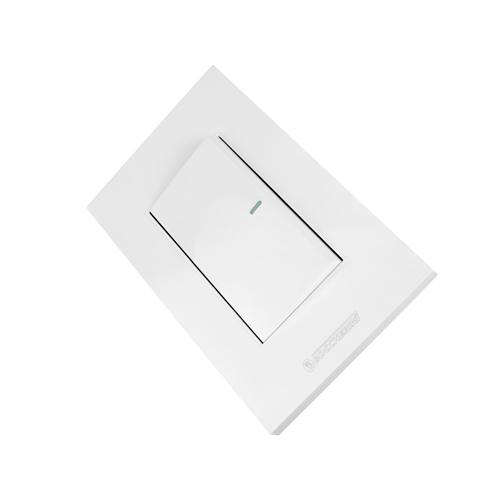 INTERRUPTOR SENCILLO CONMUTABLE 10A 110V-250V COLOR BLANCO