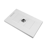TOMA SALIDA COAXIAL TELEVISION COLOR BLANCO