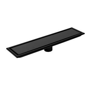 REJILLA PISO EN ACERO INOX # 304 10*40CM COLOR NEGRO