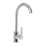 MEZCLADOR CROMADO CUERPO ACERO INOXIDABLE MANIJA EN ZINC CARTUCHO: CERÁMICA 35MM MANGUERA DE ENTRADA: 600MM, TUBO INTERIOR EPDM Y TUERCA DE ACERO INOX