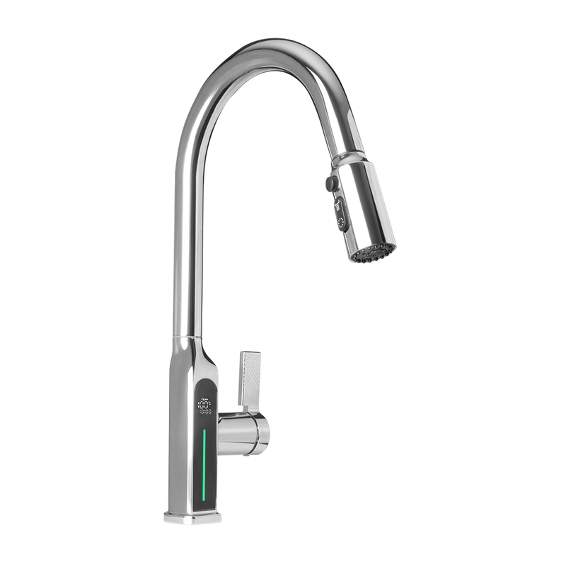 MEZCLADOR CROMADO CUERPO Y MANIJA EN ZINC CARTUCHO: CERÁMICA 35MM MANGUERA DE ENTRADA: 600MM, TUBO INTERIOR EPDM Y TUERCA DE ACERO INOXIDABLE PESO: 13