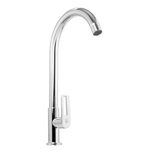 LLAVE SENCILLA LAVAPLATOS EN ACERO INOXIDABLE # 201 CROMADA MANIJA EN ZINC 600G