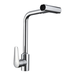 MEZCLADOR CROMADO CUERPO EN ACERO INOX # 201 MANIJA EN ZINC CARTUCHO: CERÁMICA 35MM MANGUERA DE ENTRADA: 600MM, TUBO INTERIOR EPDM Y TUERCA DE ACERO I