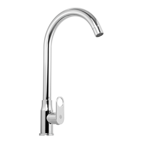 LLAVE SENCILLA LAVAPLATOS  EN ACERO INOXIDABLE # 201 CROMADA MANIJA EN ZINC