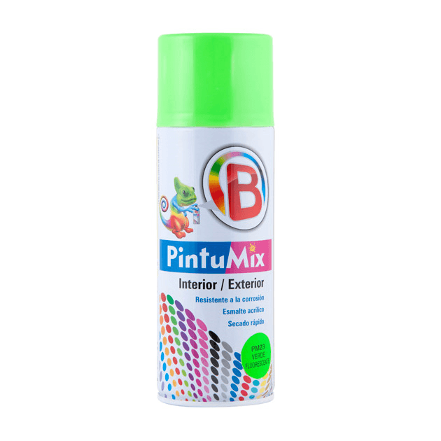 PINTURA EN AEROSOL PINTUMIX (DE 400 ML /280 GR/10 OZ) VERDE FLUORESCENTE
